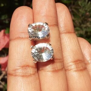 Elegant Silver Stud Earrings